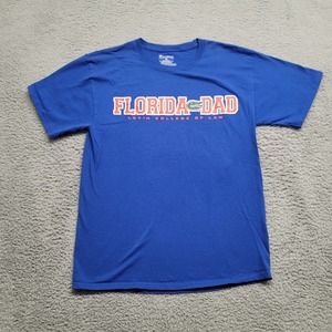 Champion Shirt Mens‎ Medium Blue Florida Dad Large Spellout Gators NCAA Football